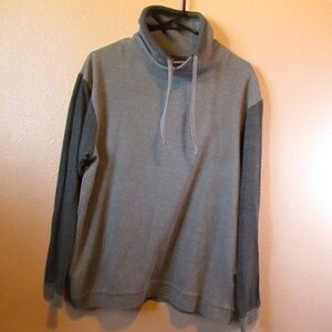 Gray Turtleneck Sweatshirt